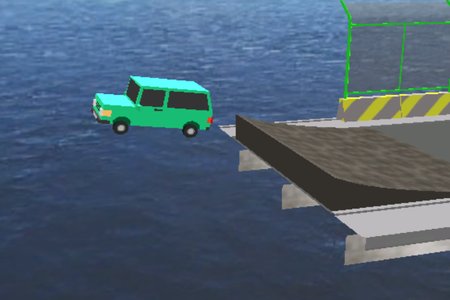 Broken Bridge: Car Driving