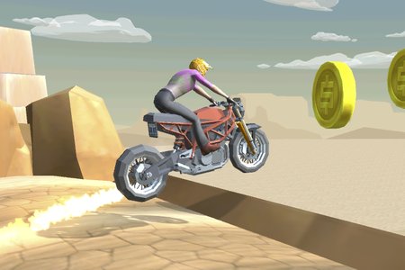 Cartoon Moto Stunt