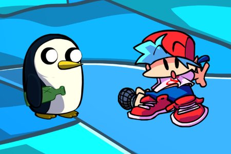 FNF VS Gunter from Adventure Time (Friday Night Funkin')