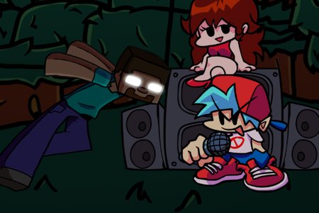 FNF VS Herobrine (Friday Night Cursed)