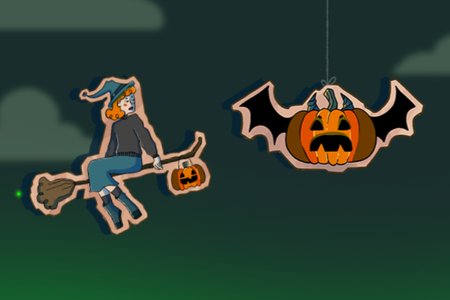 Halloween Witch Fly