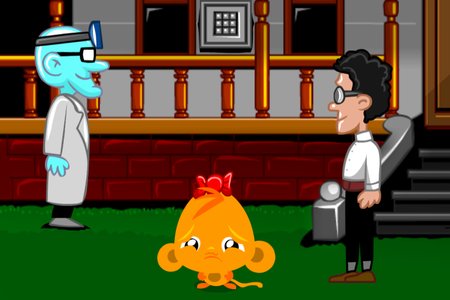 Monkey GO Happy: Stage 461 — Mansion of Maniacs