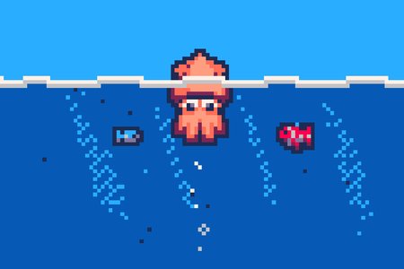 Squid! Escape! Fight!